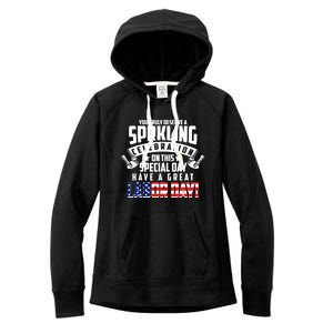 Labor Day Blue Collar American Worker Class Usa Patriotic Cool Gift Women's Fleece Hoodie