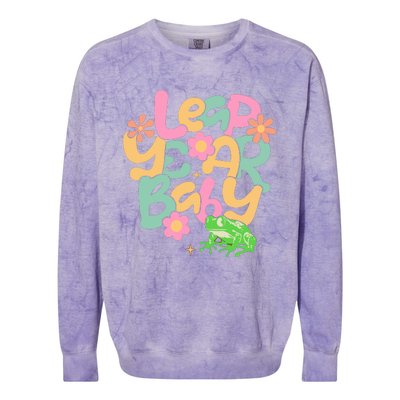 Leap Day Baby Colorblast Crewneck Sweatshirt