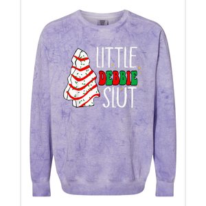 Littie Deb Bie Sl Ut Funny Christmas Tree Cakes Xmas Black Colorblast Crewneck Sweatshirt