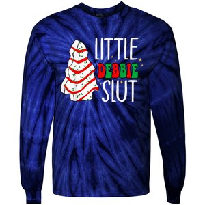 Littie Deb Bie Sl Ut Funny Christmas Tree Cakes Xmas Black Tie-Dye Long Sleeve Shirt