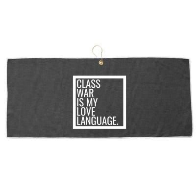 Leftist Dsa Class War Marxist Radical Democratic Socialist Great Gift Large Microfiber Waffle Golf Towel