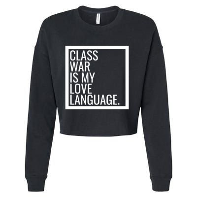 Leftist Dsa Class War Marxist Radical Democratic Socialist Great Gift Cropped Pullover Crew