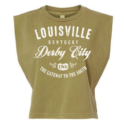 Louisville Derby City Kentucky Gift Garment-Dyed Women's Muscle Tee