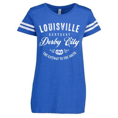 Louisville Derby City Kentucky Gift Enza Ladies Jersey Football T-Shirt