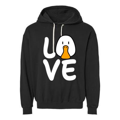 Love Ducks Cool Gift Goose Lover Cool Gift Cool Duck Gift Garment-Dyed Fleece Hoodie