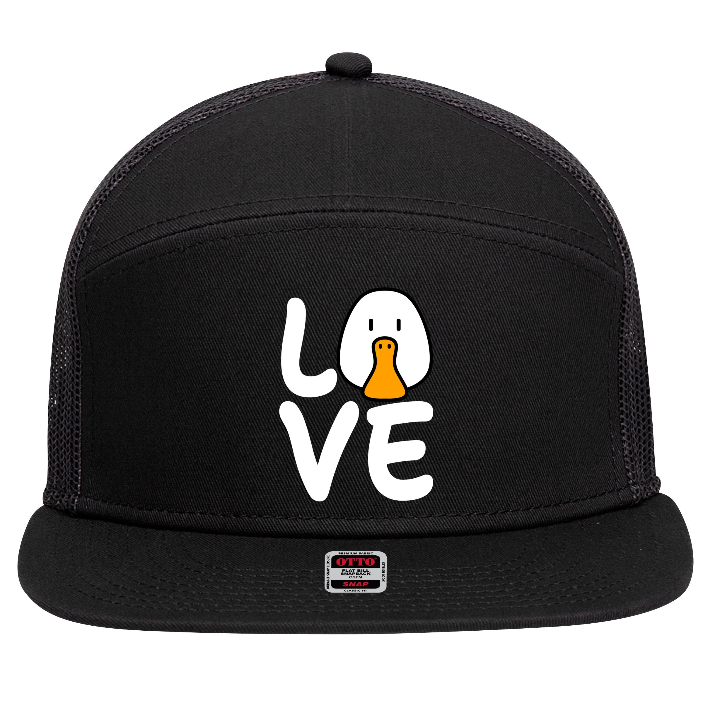Love Ducks Cool Gift Goose Lover Cool Gift Cool Duck Gift 7 Panel Mesh Trucker Snapback Hat
