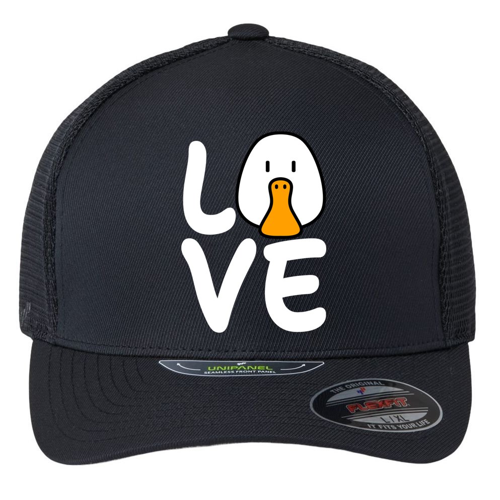 Love Ducks Cool Gift Goose Lover Cool Gift Cool Duck Gift Flexfit Unipanel Trucker Cap