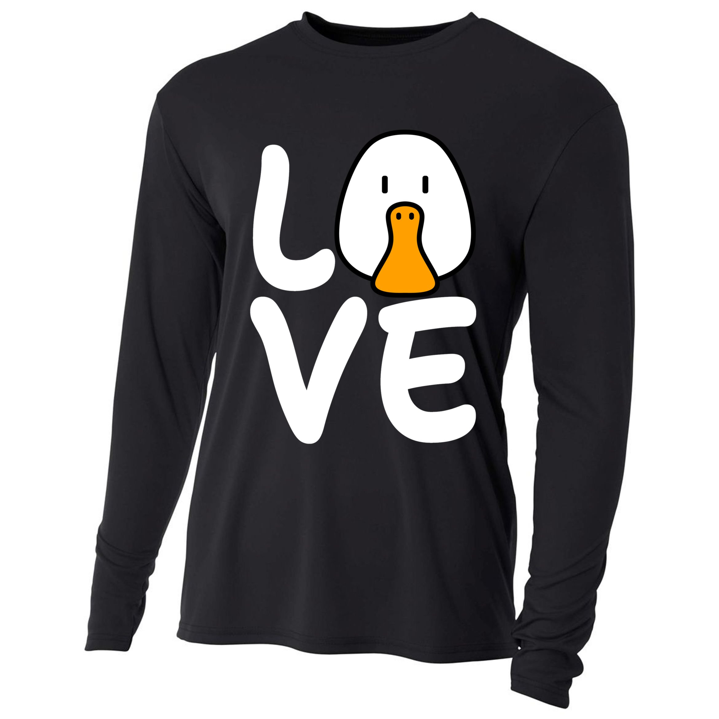 Love Ducks Cool Gift Goose Lover Cool Gift Cool Duck Gift Cooling Performance Long Sleeve Crew