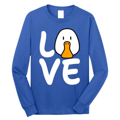 Love Ducks Cool Gift Goose Lover Cool Gift Cool Duck Gift Long Sleeve Shirt