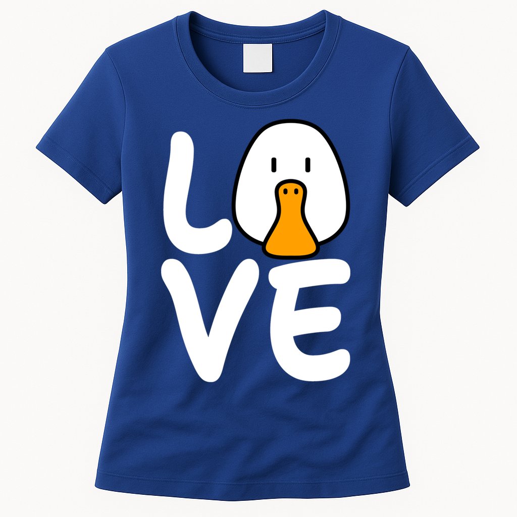 Love Ducks Cool Gift Goose Lover Cool Gift Cool Duck Gift Womens T-Shirt