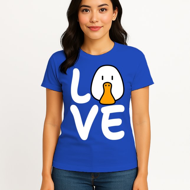 Love Ducks Cool Gift Goose Lover Cool Gift Cool Duck Gift Womens T-Shirt