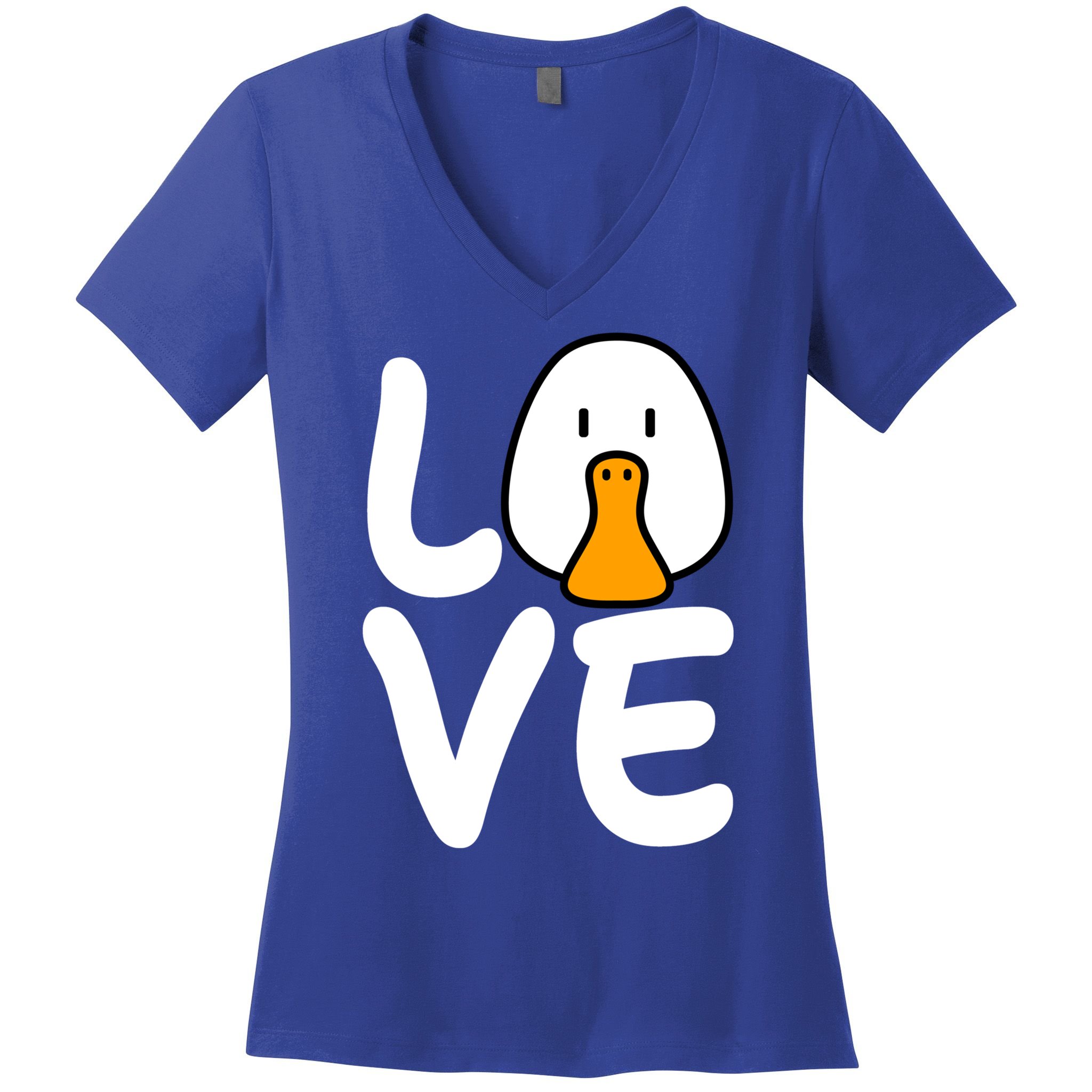 Love Ducks Cool Gift Goose Lover Cool Gift Cool Duck Gift Women's V-Neck T-Shirt