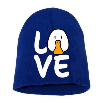 Love Ducks Cool Gift Goose Lover Cool Gift Cool Duck Gift Short Acrylic Beanie