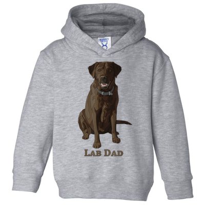 Lab Dad Chocolate Labrador Retriever Dog Lover Toddler Hoodie