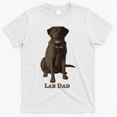 Lab Dad Chocolate Labrador Retriever Dog Lover T-Shirt