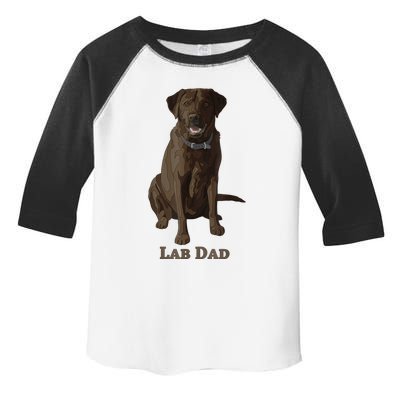 Lab Dad Chocolate Labrador Retriever Dog Lover Toddler Fine Jersey T-Shirt