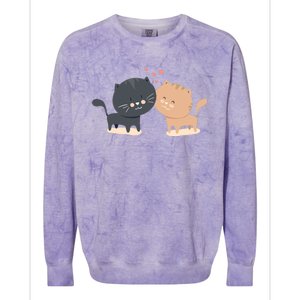 Lovers Design cute Cat Clothes Wo Cat Anime lover Colorblast Crewneck Sweatshirt