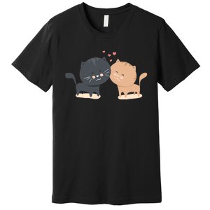 Lovers Design cute Cat Clothes Wo Cat Anime lover Premium T-Shirt