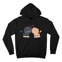 Lovers Design cute Cat Clothes Wo Cat Anime lover Tall Hoodie