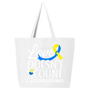 Love Doesn't Count Chromosomes Down Syndrome Support Cool Gift 25L Jumbo Tote