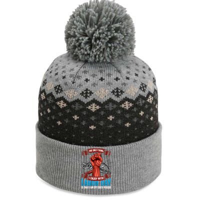 Labor Day Celebration Of Workers American Patriot Gift The Baniff Cuffed Pom Beanie