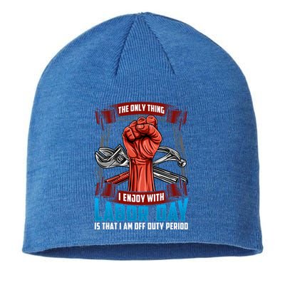 Labor Day Celebration Of Workers American Patriot Gift Sustainable Beanie