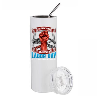 Labor Day Celebration Of Workers American Patriot Gift Stainless Steel Tumbler