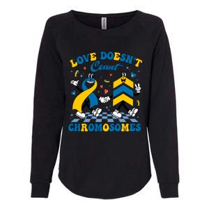 Love Doesnt Count Chromosomes Down Syndrome Supporter Womens California Wash Sweatshirt