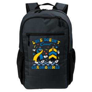 Love Doesnt Count Chromosomes Down Syndrome Supporter Daily Commute Backpack