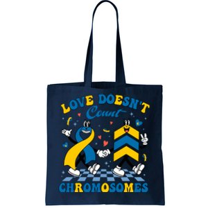 Love Doesnt Count Chromosomes Down Syndrome Supporter Tote Bag