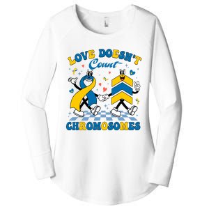 Love Doesnt Count Chromosomes Down Syndrome Supporter Women's Perfect Tri Tunic Long Sleeve Shirt