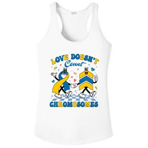 Love Doesnt Count Chromosomes Down Syndrome Supporter Ladies PosiCharge Competitor Racerback Tank