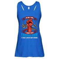 Labor Day Celebration Of Workers American Patriot Gift Ladies Essential Flowy Tank