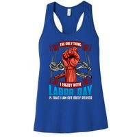 Labor Day Celebration Of Workers American Patriot Gift Women's Racerback Tank