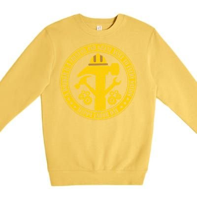 Labor Day Celebration Emblem Premium Crewneck Sweatshirt