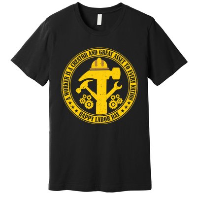 Labor Day Celebration Emblem Premium T-Shirt