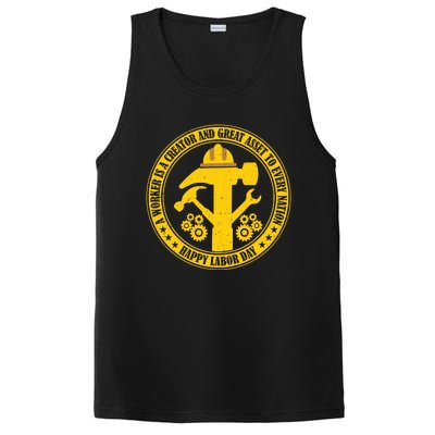 Labor Day Celebration Emblem PosiCharge Competitor Tank