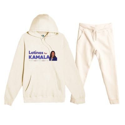 Latinas Democratas Con Harris Latinas For Kamala 2024 Premium Hooded Sweatsuit Set