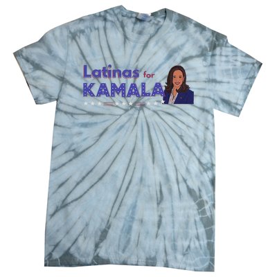 Latinas Democratas Con Harris Latinas For Kamala 2024 Tie-Dye T-Shirt