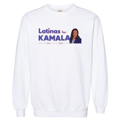 Latinas Democratas Con Harris Latinas For Kamala 2024 Garment-Dyed Sweatshirt