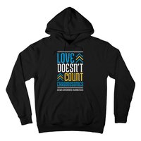 Love DoesnT Count Chromosomes Down Syndrome Awareness Hoodie