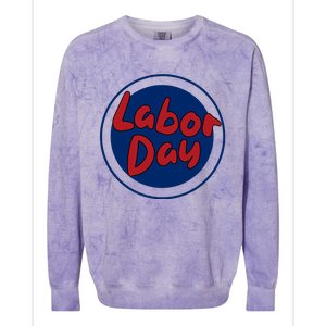 Labor Day Celebration Artwork Colorblast Crewneck Sweatshirt