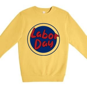 Labor Day Celebration Artwork Premium Crewneck Sweatshirt