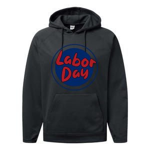 Labor Day Celebration Artwork Performance Fleece Hoodie