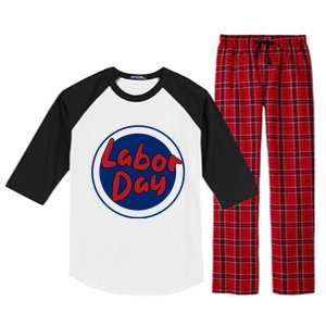 Labor Day Celebration Artwork Raglan Sleeve Pajama Set