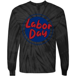 Labor Day Celebration Artwork Tie-Dye Long Sleeve Shirt