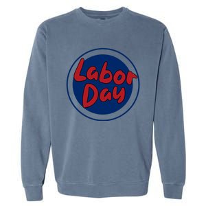 Labor Day Celebration Artwork Garment-Dyed Sweatshirt