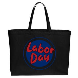 Labor Day Celebration Artwork Cotton Canvas Jumbo Tote