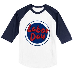 Labor Day Celebration Artwork Baseball Sleeve Shirt