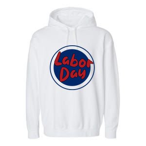 Labor Day Celebration Artwork Garment-Dyed Fleece Hoodie